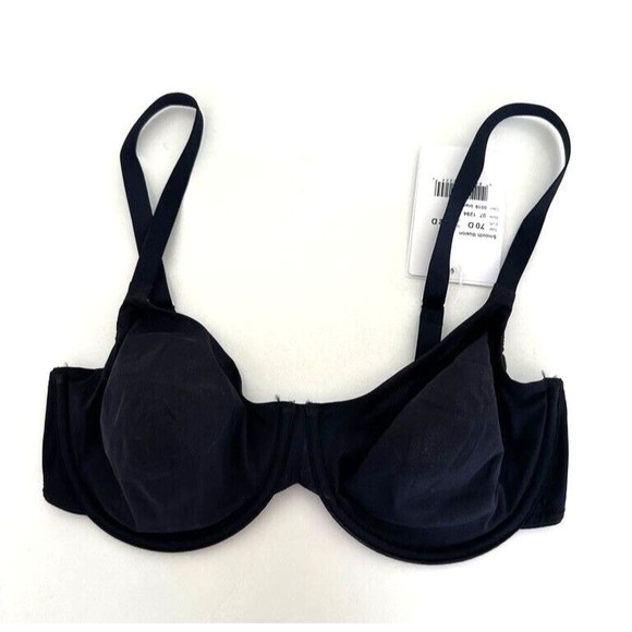 Hanro Women's Smooth Illusion Black Size 32D Comfort Tshirt Bra Underwire NEW - Picture 2 of 10